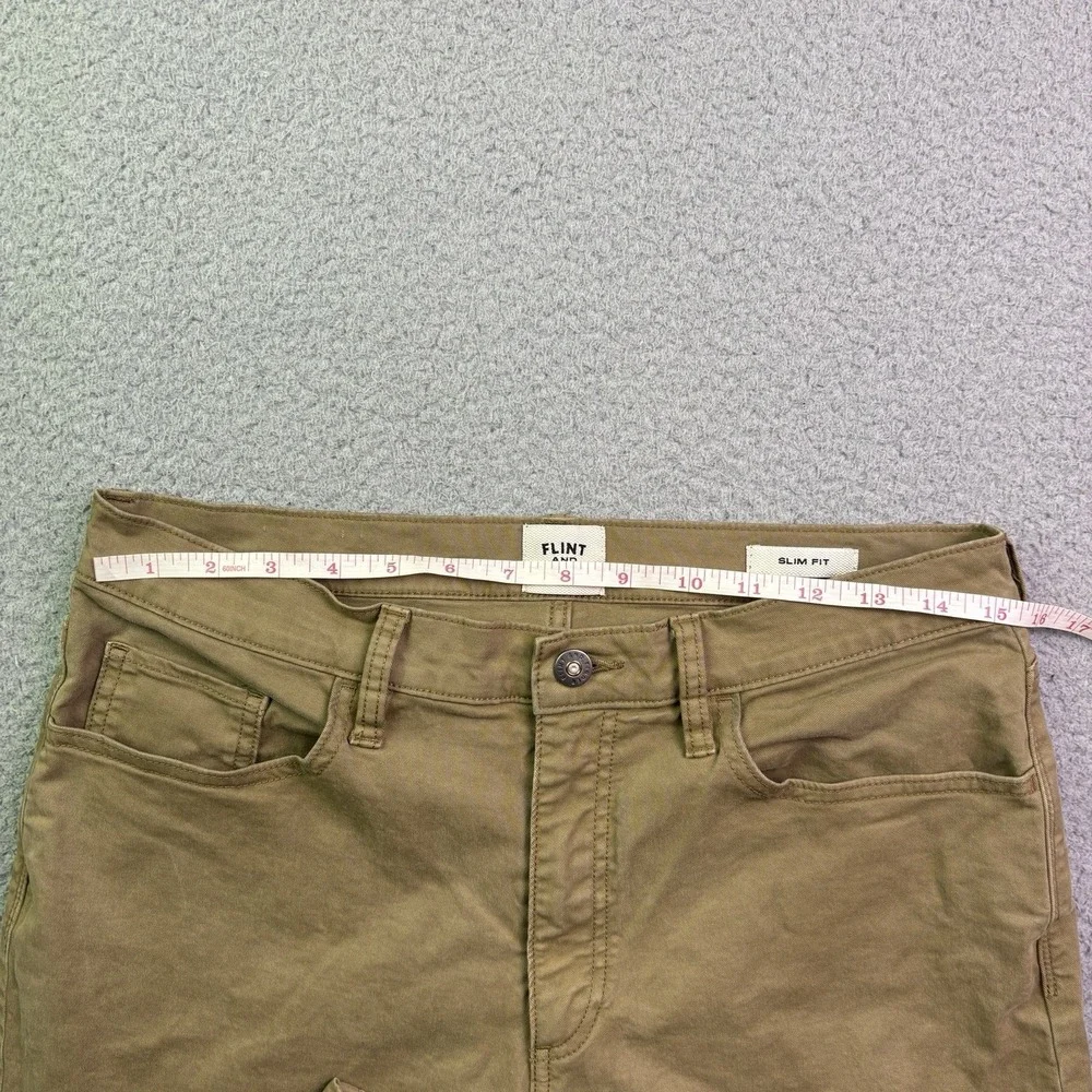 Flint And Tinder Pants Mens 30x29 Beige Khaki Minimalist Outdoor Slim Fit - Picture 5 of 11